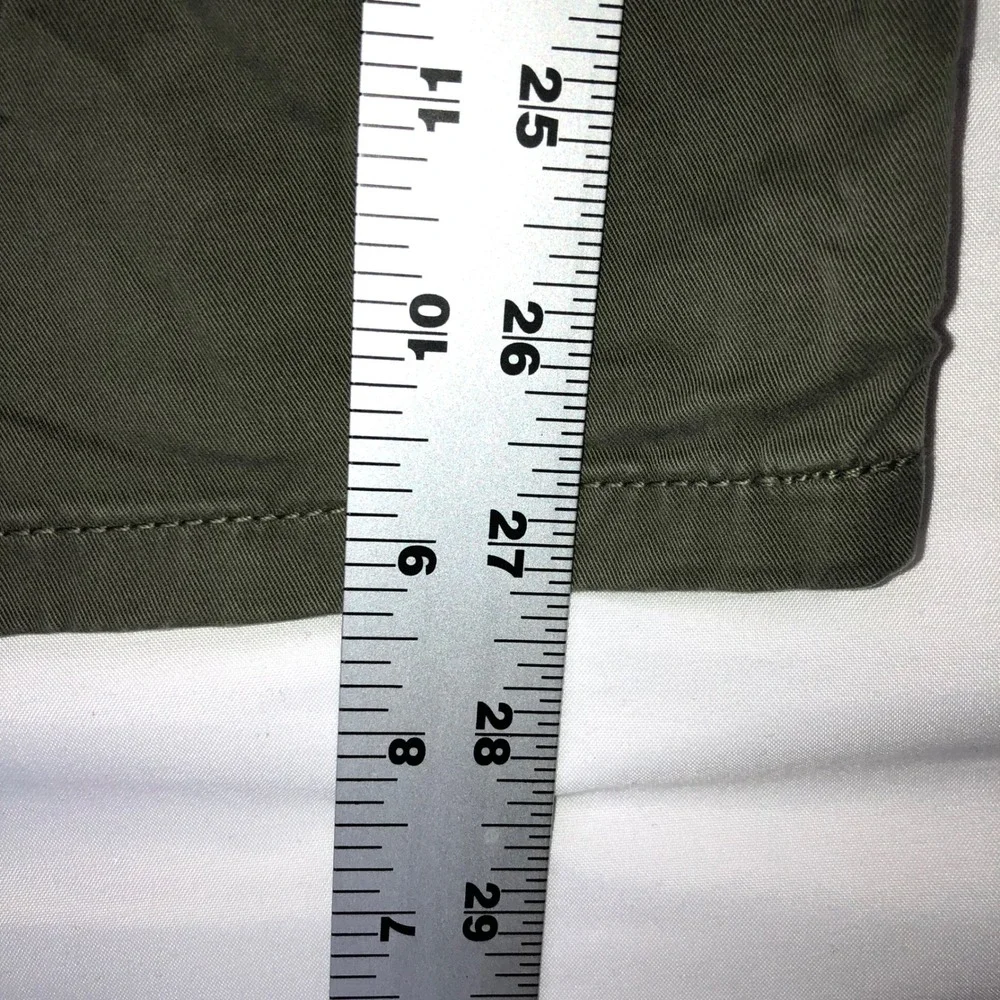 Banana Republic Mens Slim Fit Pants 34x30 Olive Green 5-Pocket Twill Chinos